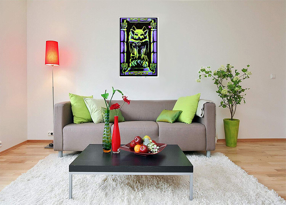 Gargoyle Blacklight Poster 23.5" x 35.5" - Laminated