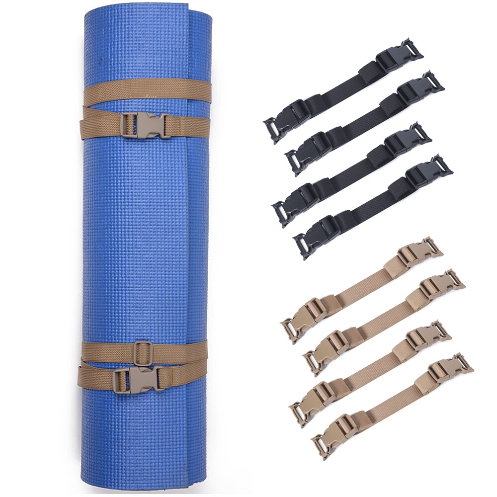 4pcs Tactical Molle Strap Backpack Straps Nylon Accessories Luggage Straps Set