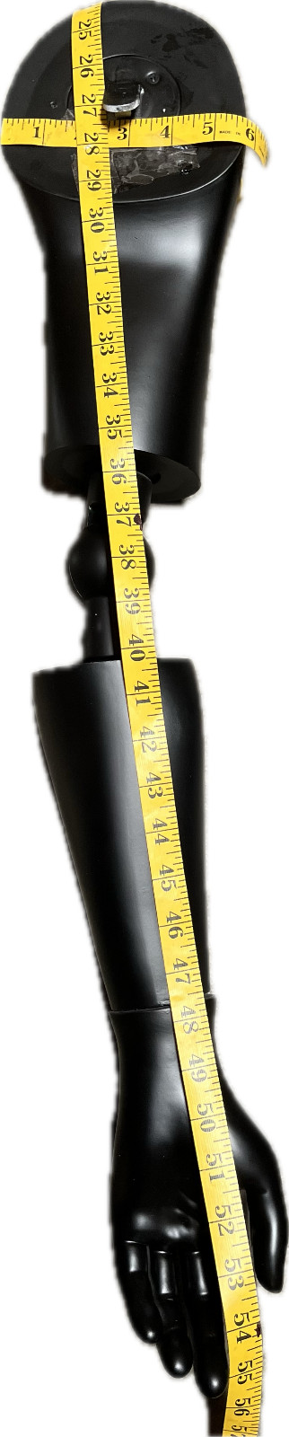 1 PAIR OF FLEXIBLE BLACK ARMS- USED FOR OUR HIGH END MANNEQUIN SHOWN