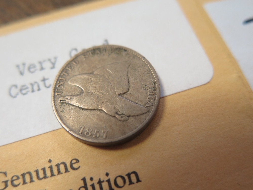 1857 Philadelphia Mint Copper-Nickel Flying Eagle Cent