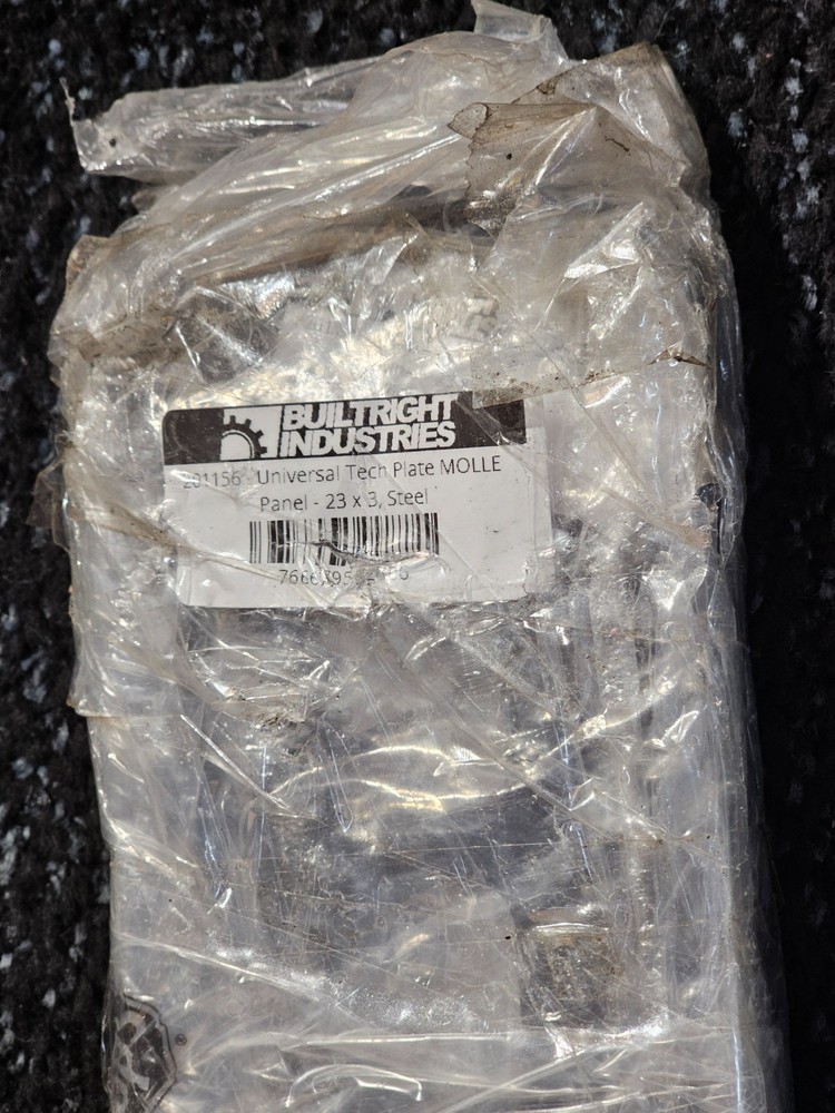 (QTY 2) Builtright Industries 201156 Tech Plate 23" x 3" MOLLE Mounting Panel