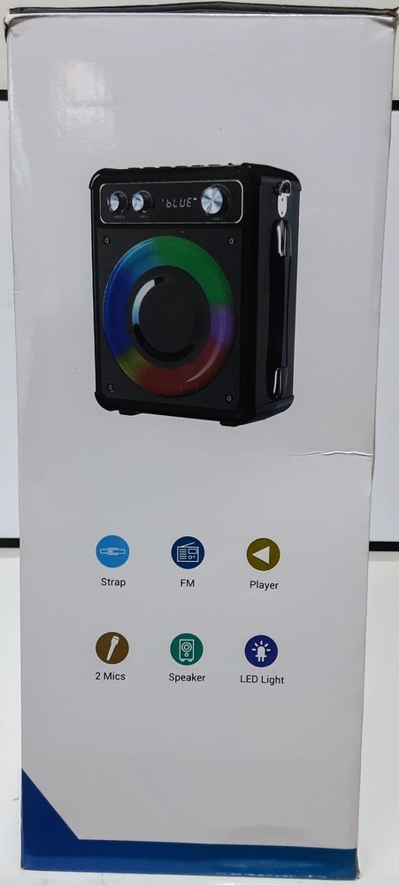 Portable Karaoke Machine with 2 Microphones Model: T-03-MISSING STRAP