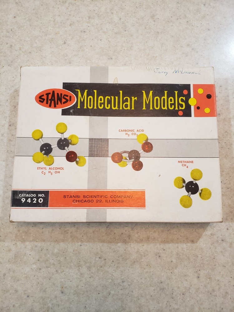 Stansi Molecular Model No. 9420 1950's 98% Complete