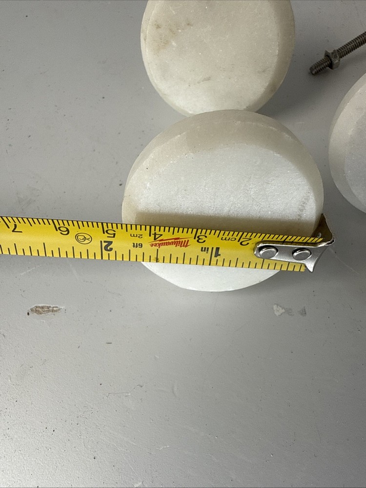 Set of 8 Casa Decor NEW White Stone 100% Hand Crafted Drawer Knobs Pulls