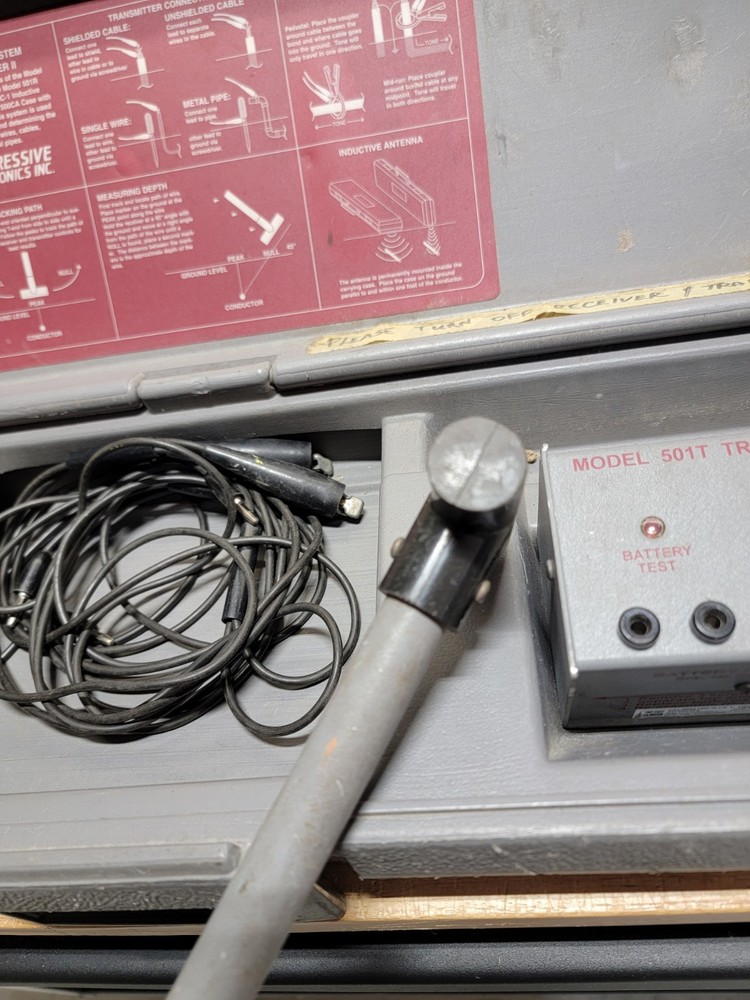 Progressive Electronics 501 The Tracker II Cable Locator System *READ BELOW*