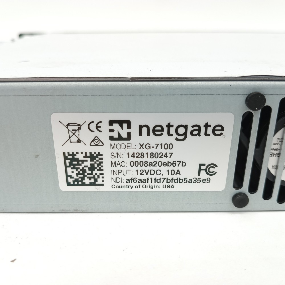 Netgate XG-7100 Network Security Firewall VPN Appliance