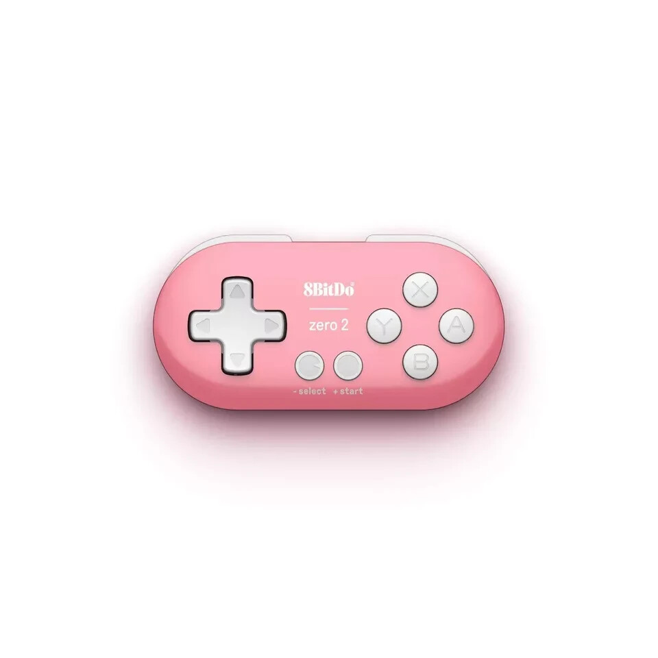 8BitDo Zero 2 Bluetooth Gamepad for Switch, PC, and Android (Pink)