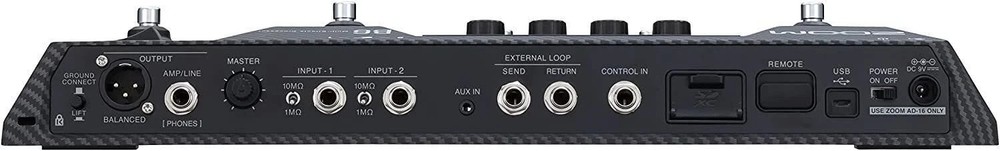 Zoom B6 Bass Multi-Effects Processor for Electric Bass + Bluetooth Adapter