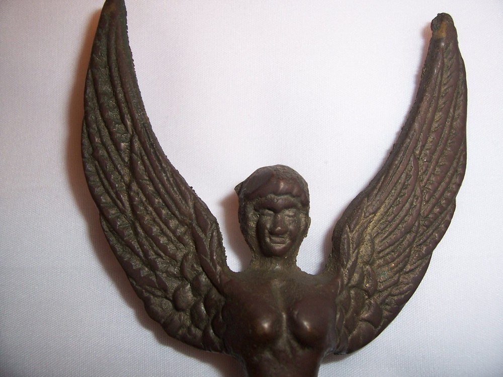 Antique Architectural Salvage Brass Winged Sphinx