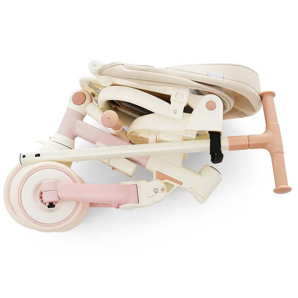 7-in-1 Foldable Toddler Tricycle with Adjustable Parent Handle, Removable Pedal,