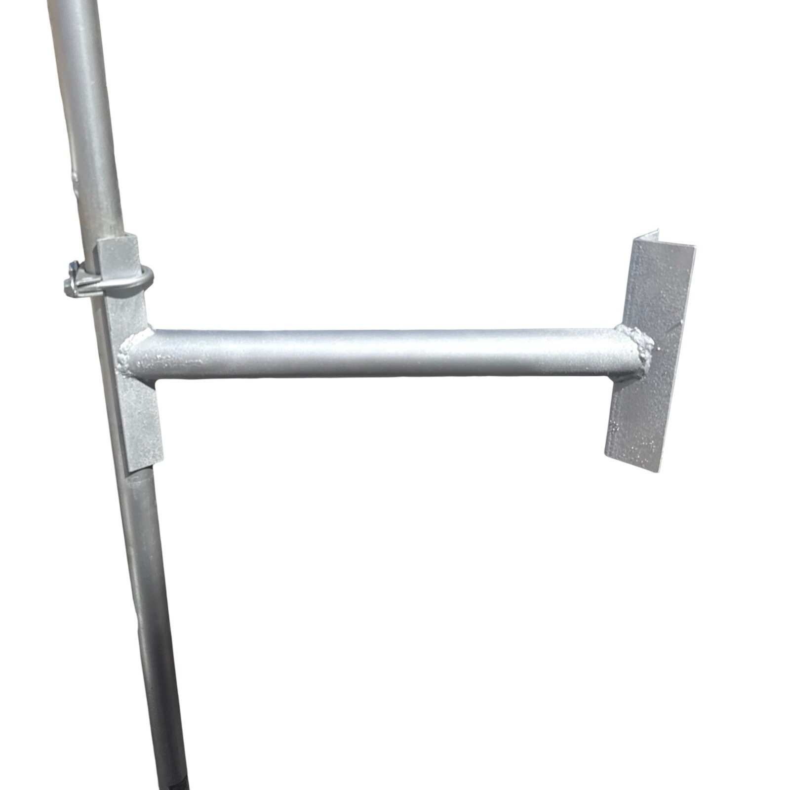 Antenna tower side arm standoff 18 inches from tower