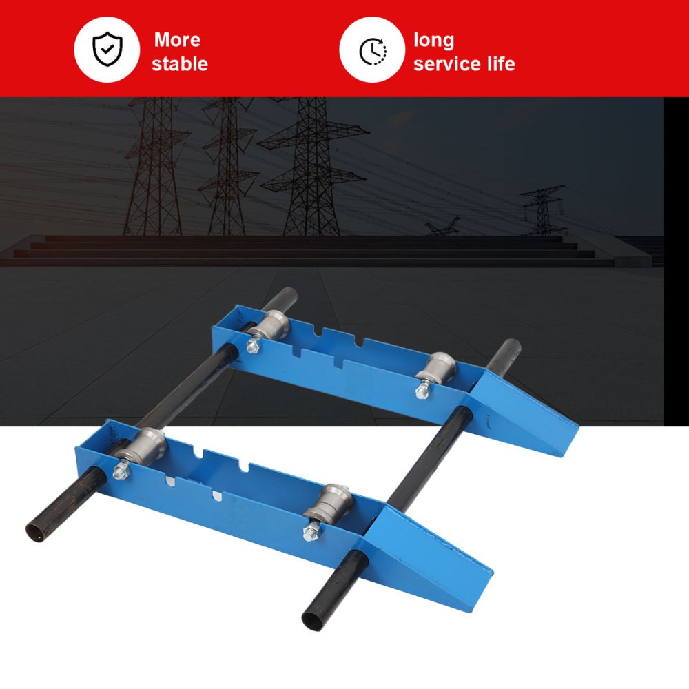 Portable Cable Drum Roller Reel Dispenser Stand for Industrial Wire Axle