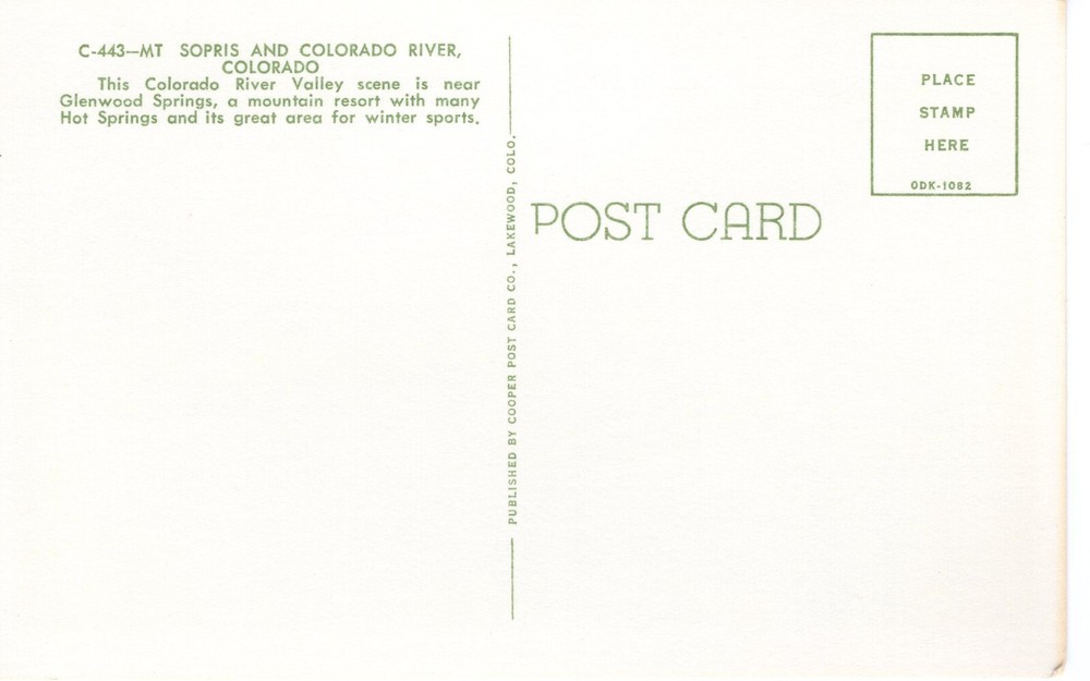 MT. SOPRIS & CRYSTAL RIVER, CO - PC3822