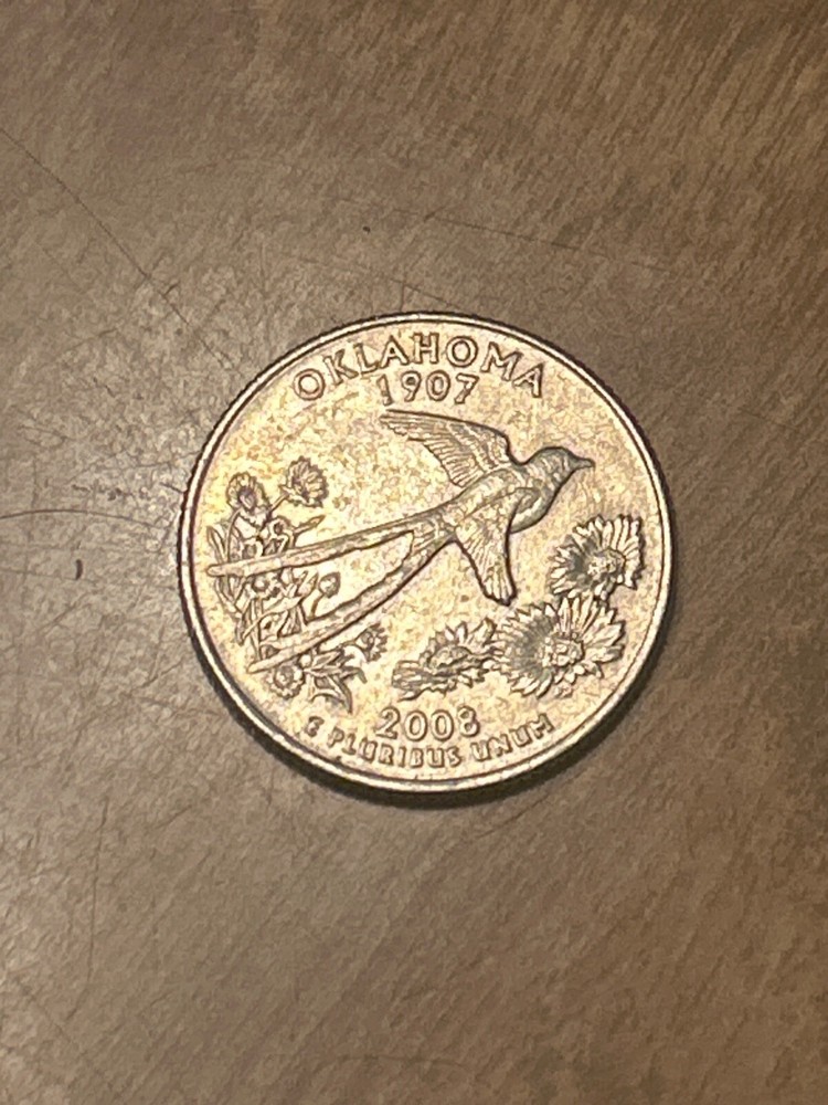 1907 2008  Oklahoma Quarter