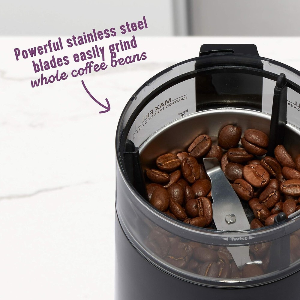 Hands-Free Automatic Coffee Grinder - 12-Cup Capacity & 5 Custom Grind Settings
