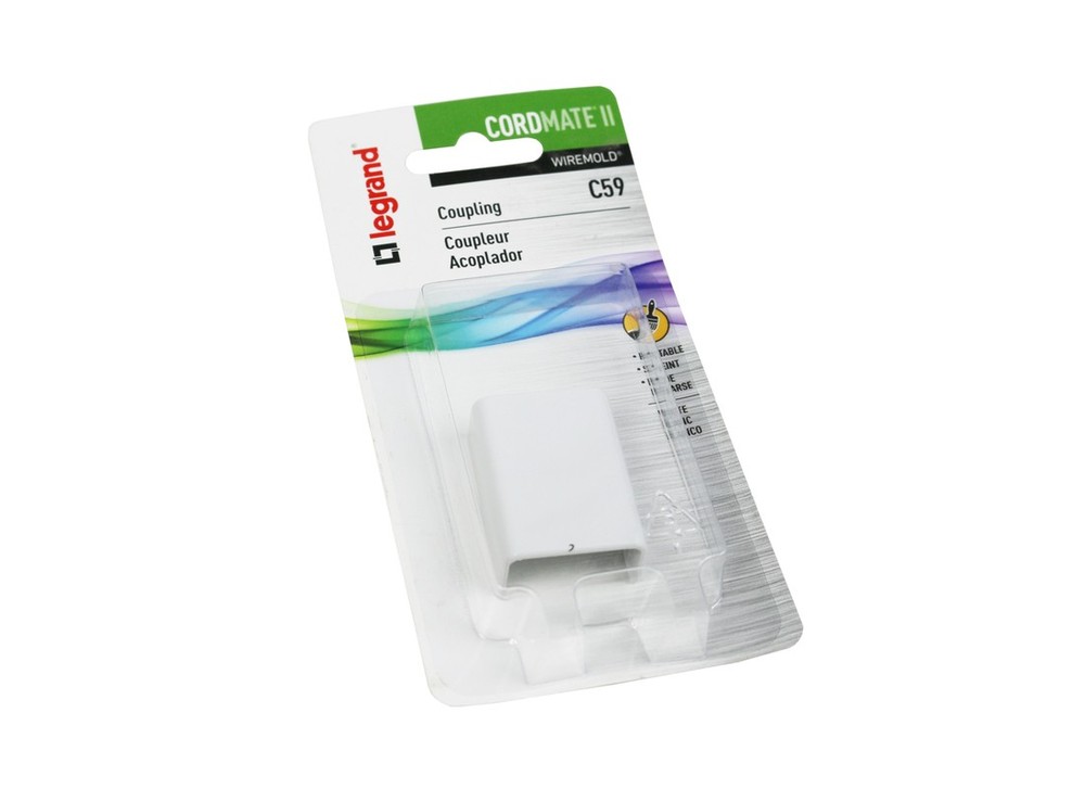 Wiremold C59 White 1/2 In. PVC Connection Fitting