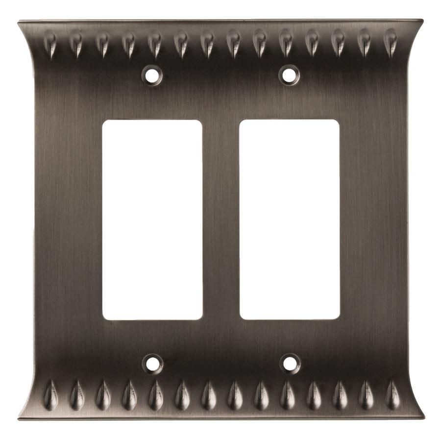 Brainerd - Wadsworth - Heirloom Silver Double Rocker Wall Plate