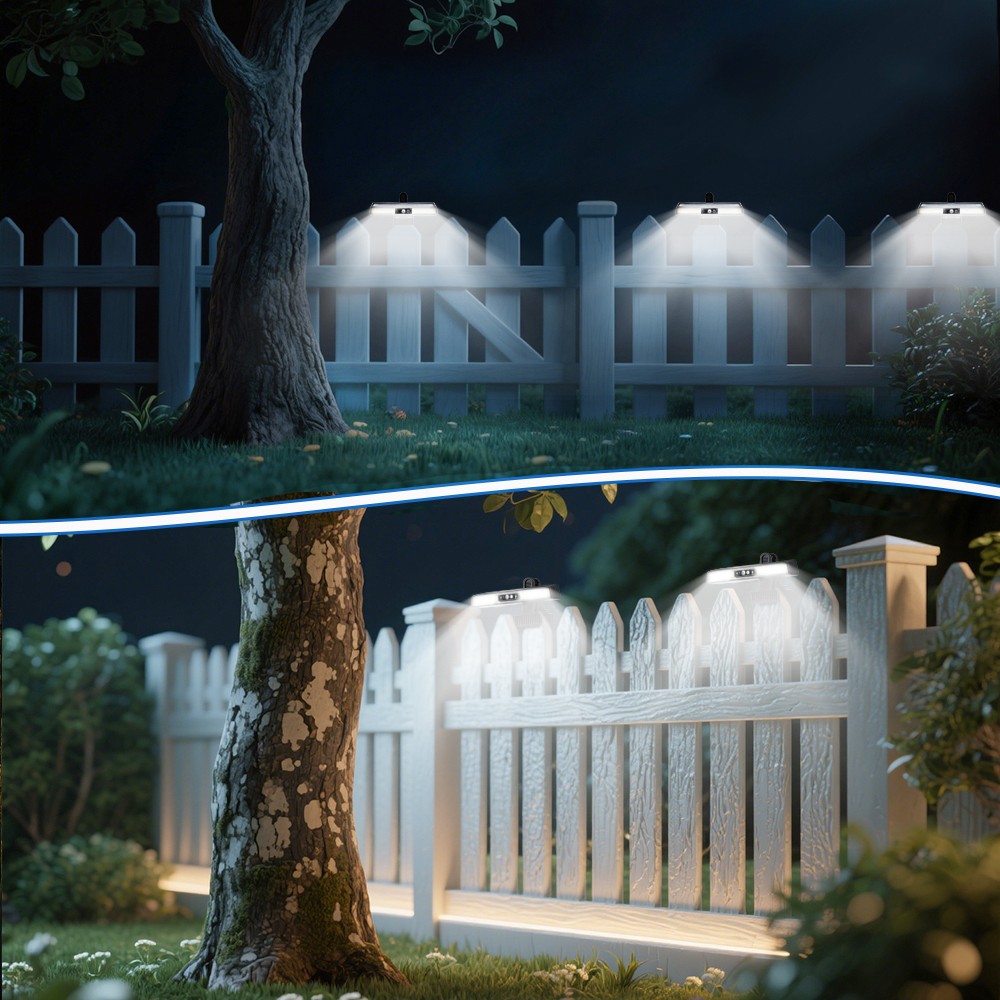 Solar Lights Outdoor Tree Clip Motion Sensor Security Wall Camping Light 3 Modes