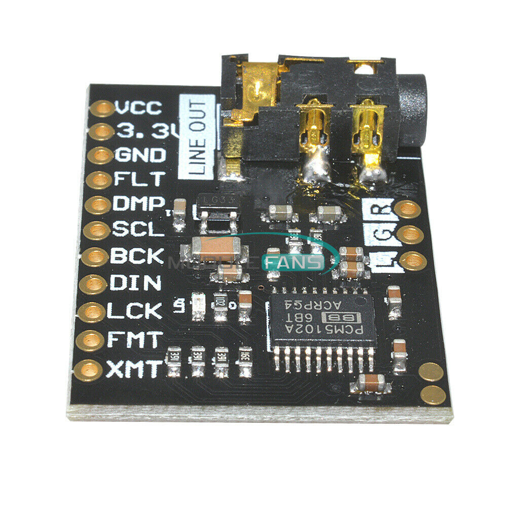 PCM5102 Player Module I2S interface PCM5102 DAC Decoder For Raspberry Pi