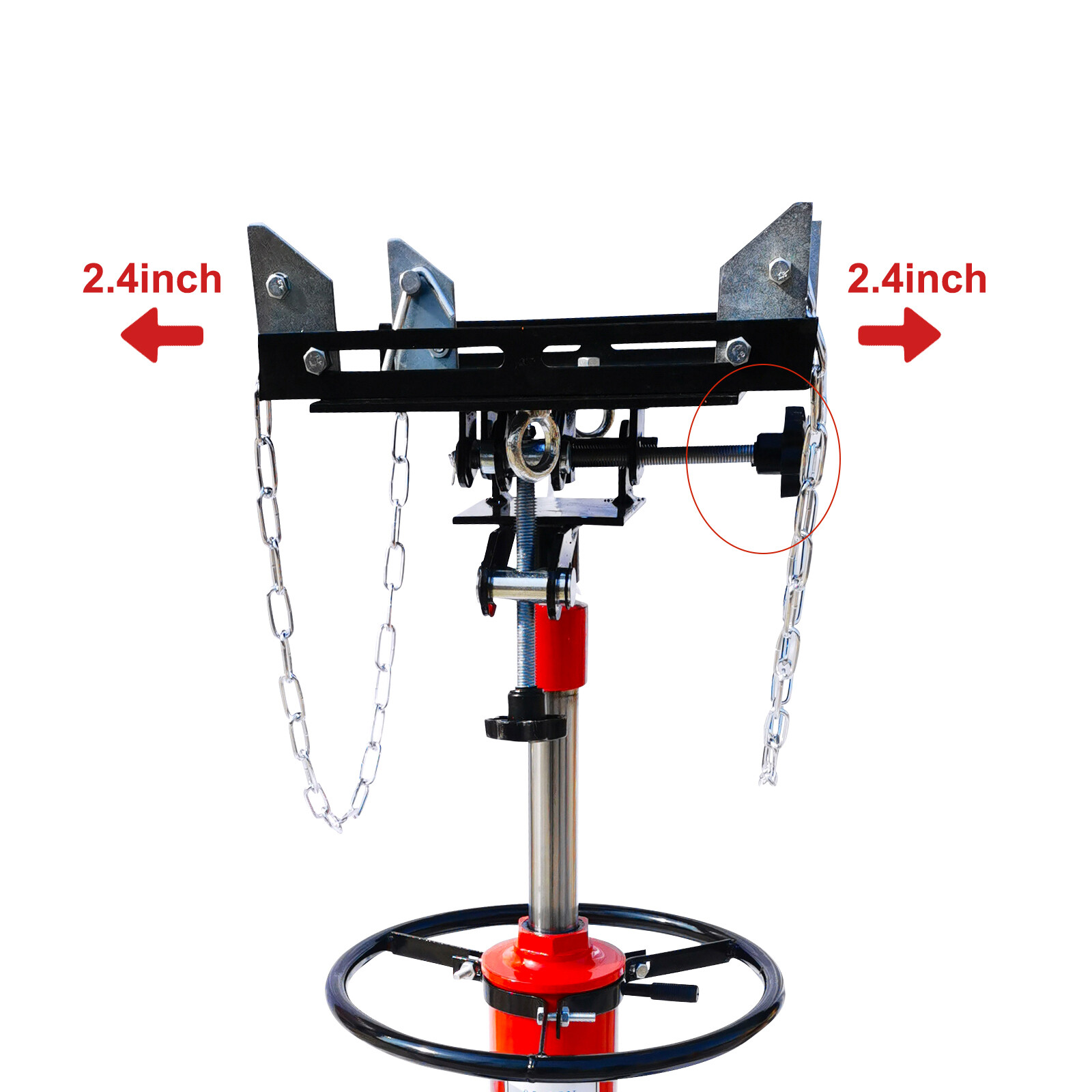2 Stage Transmission Jack 2 Springs Load 1600lbs 360 Swivel Wheel W/ Brakes