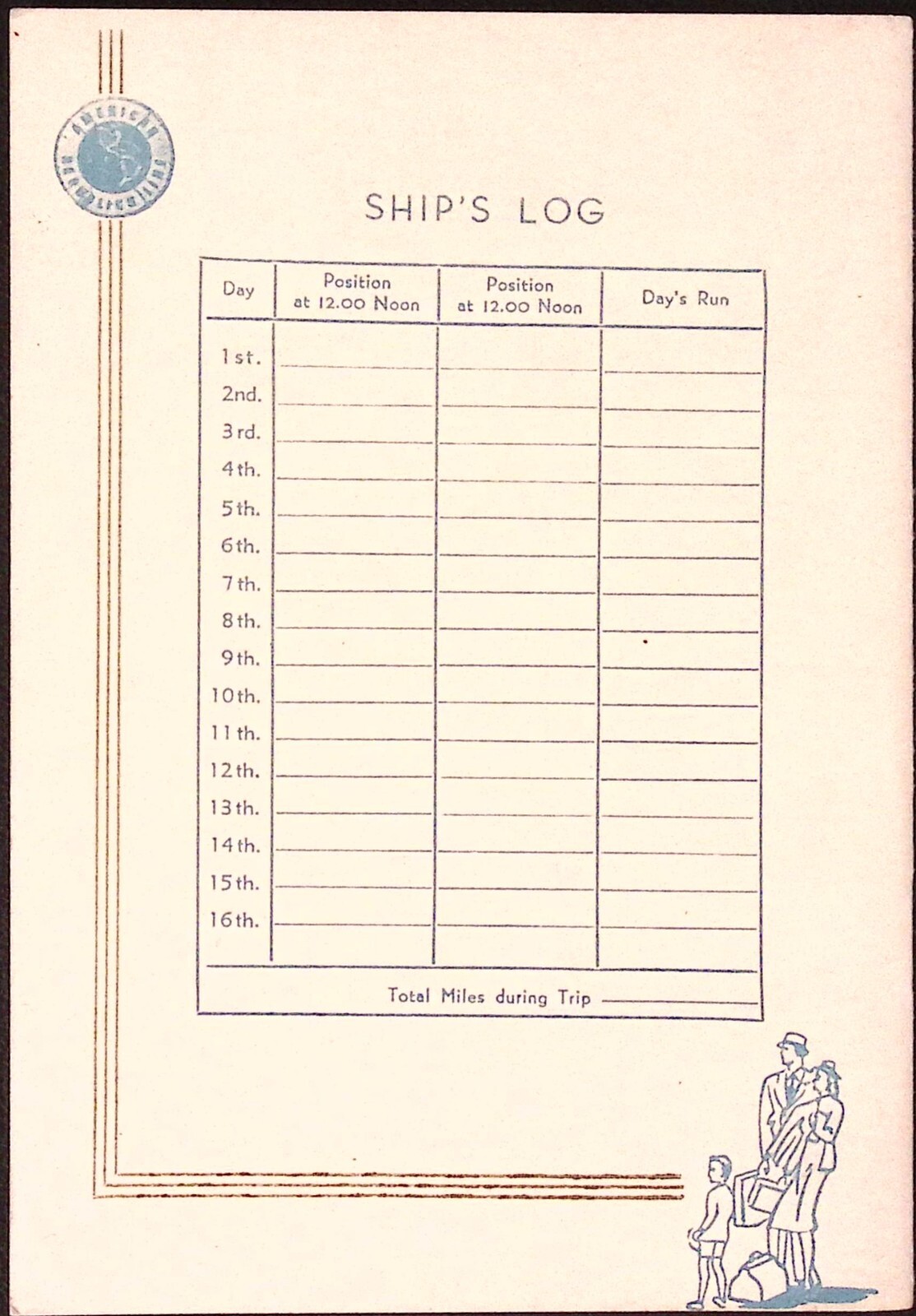 AUG 8 1941 Moore & McCormack SA SS Argentina Passenger List
