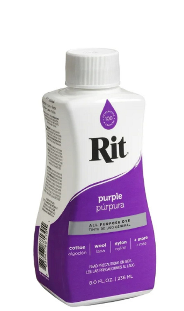 Rit All Purpose Liquid Dye, Purple, 8 Fl. Oz.