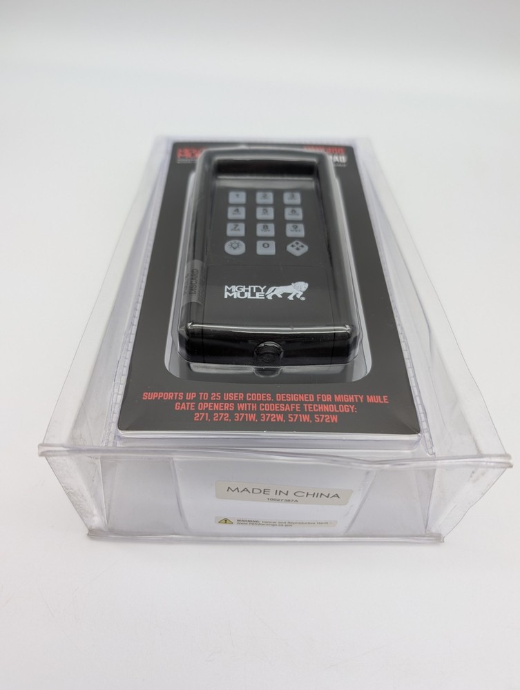 Mighty Mule MMK200 Wireless Keypad For Gate Openers With Code Safe