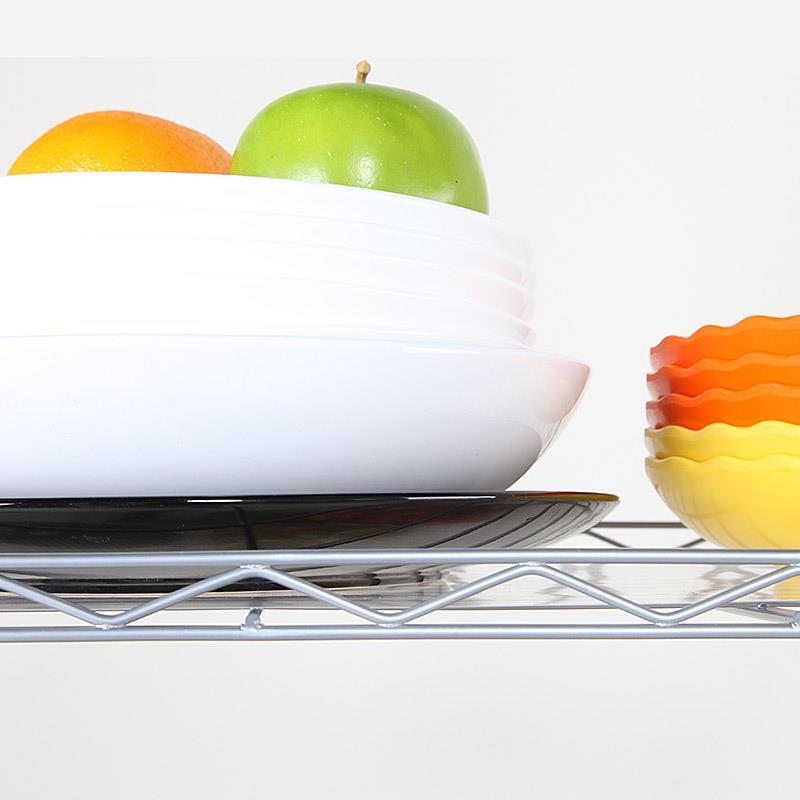 5-Tier Metal Wire Rack Free Standing Shelving Unit Adjustable Heavy Duty Storage