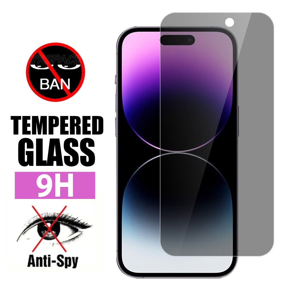 2PCS Privacy Tempered Glass Screen Protector For iPhone 16 15 14 13 12 Pro Max