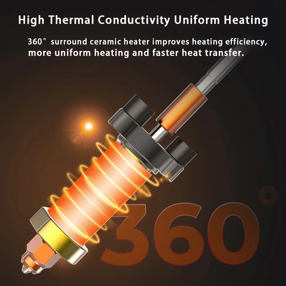 Creality K2 Plus Ceramic Heating Block Kit Quick-swap Nozzle 350°C