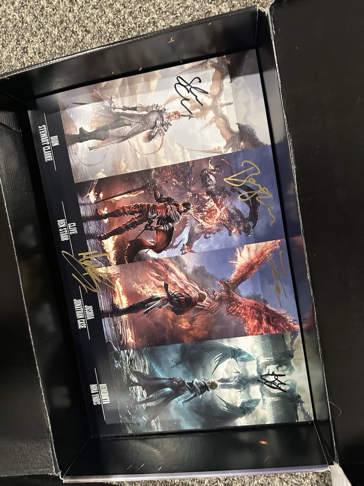 signed Final Fantasy XVI (poster Board Only)