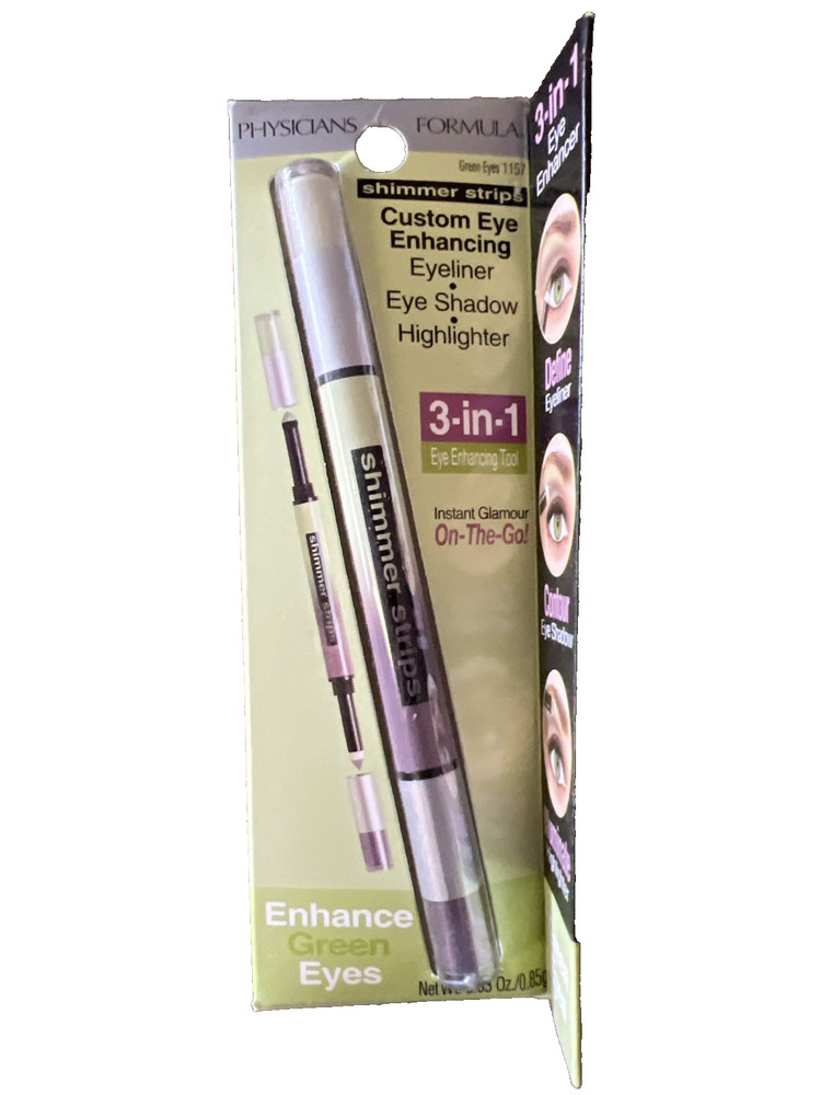 Physicians Formula Shimmer Strips 3-in-1 Eye Enhancing Tool, (1157) Green Eyes