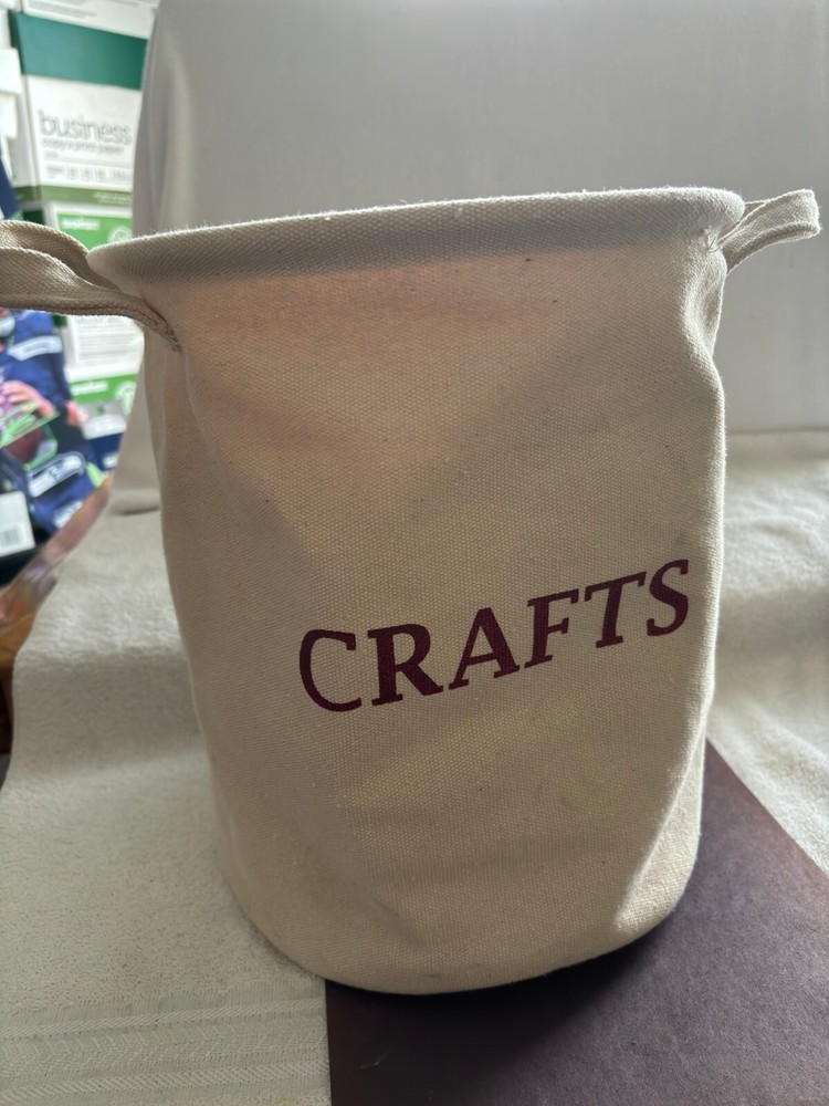 CANVAS STYLE BAG CRAFTS HOLDER