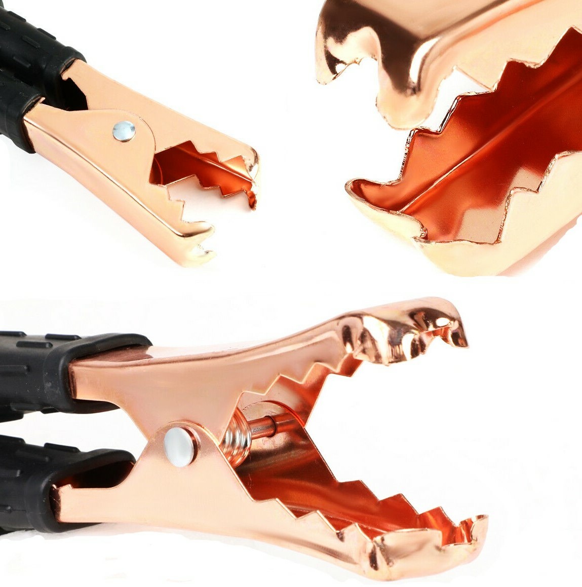 2 ATE PRO 12ft BOOSTER JUMPER CABLES 10 GAUGE CAR TRUCK BATTERY JUMP STARTER AWG