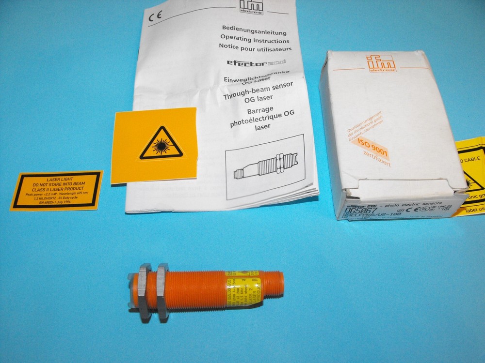 IFM EFECTOR OG5067.OGELFPKG/US-100.photoelectric sensor.NEW.