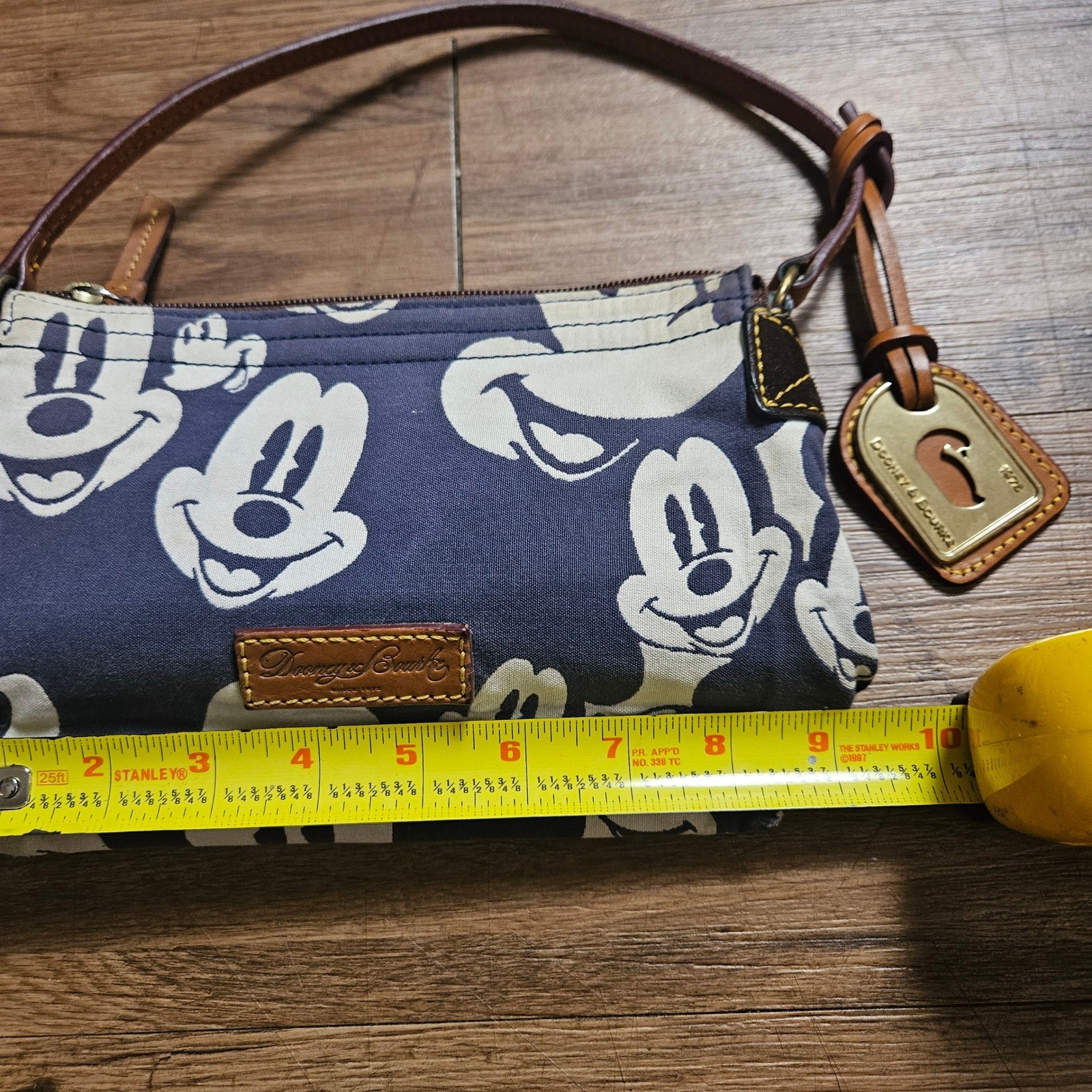 Dooney & Bourke Disney Mickey Mouse Canvas Pochette Shoulder Bag Handbag 2009