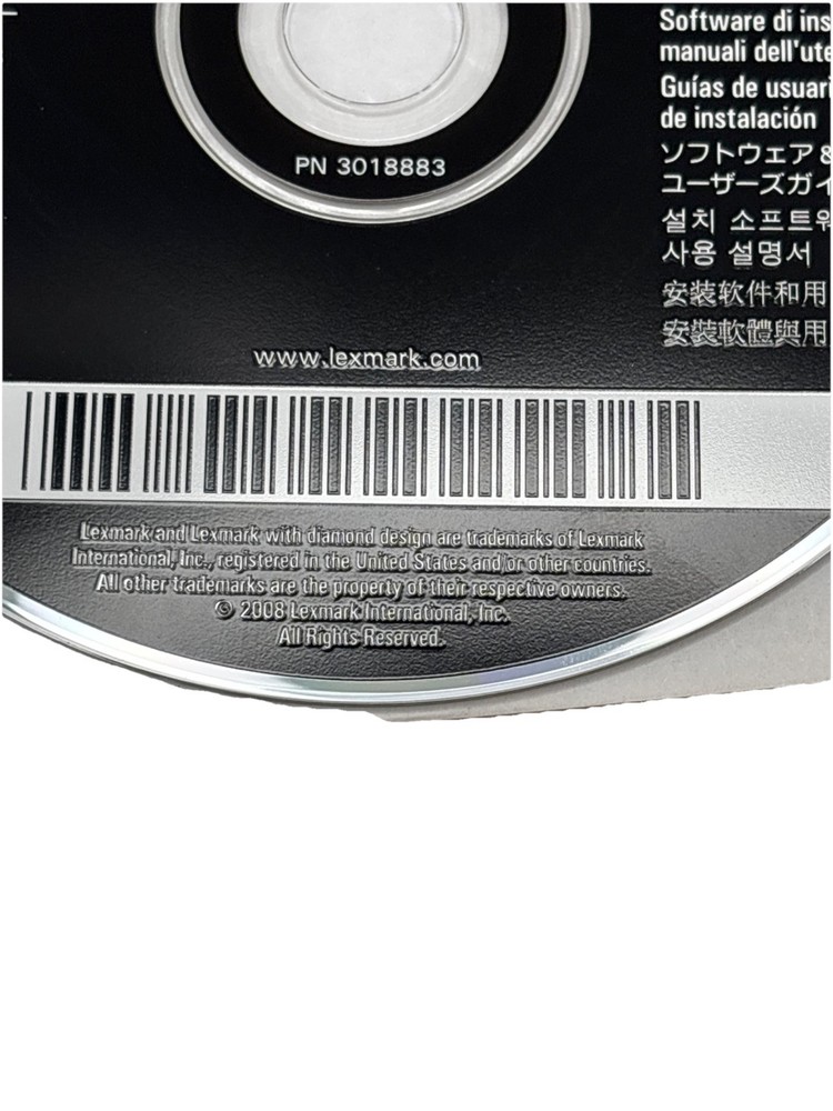 Lexmark 6600 series Printer Installation Software Disk CD