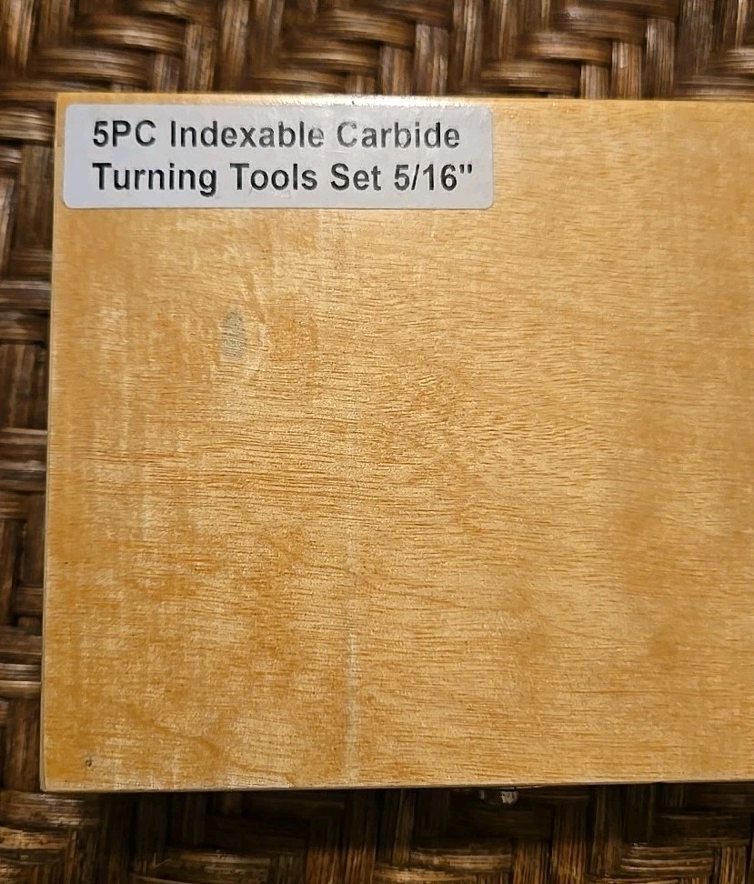 5/16" 5 Pc Indexable Carbide Insert Turning Tool Bit Lathe Set