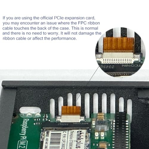 Metal Case for Raspberry Pi 5, Support Pi 5 Active Cooler, Support PCIe to M2