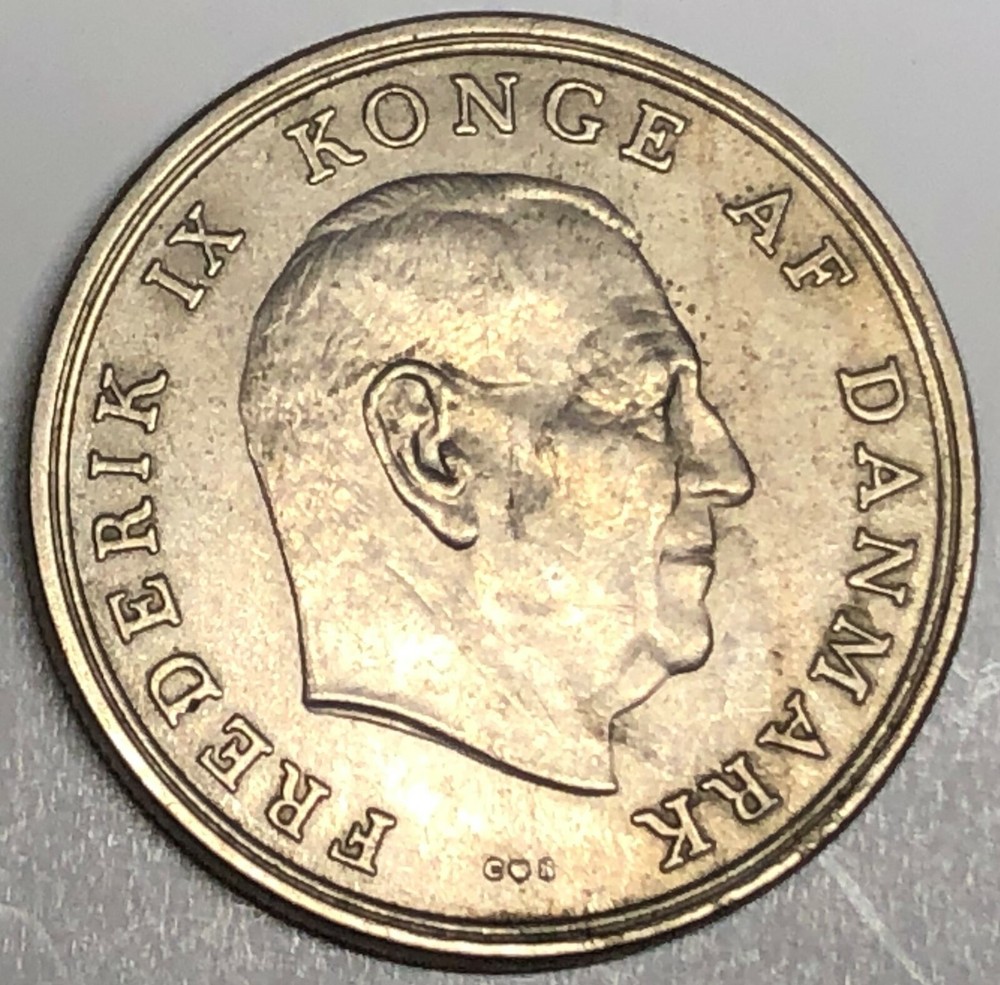 # C986     DENMARK     COIN,     FIVE KRONER   1960