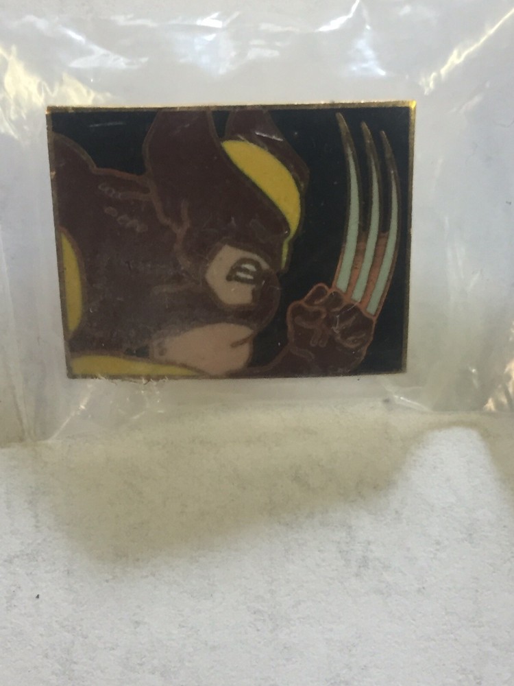 Marvel Planet Studios Wolverine Cloisonne Pinback - sealed 1989