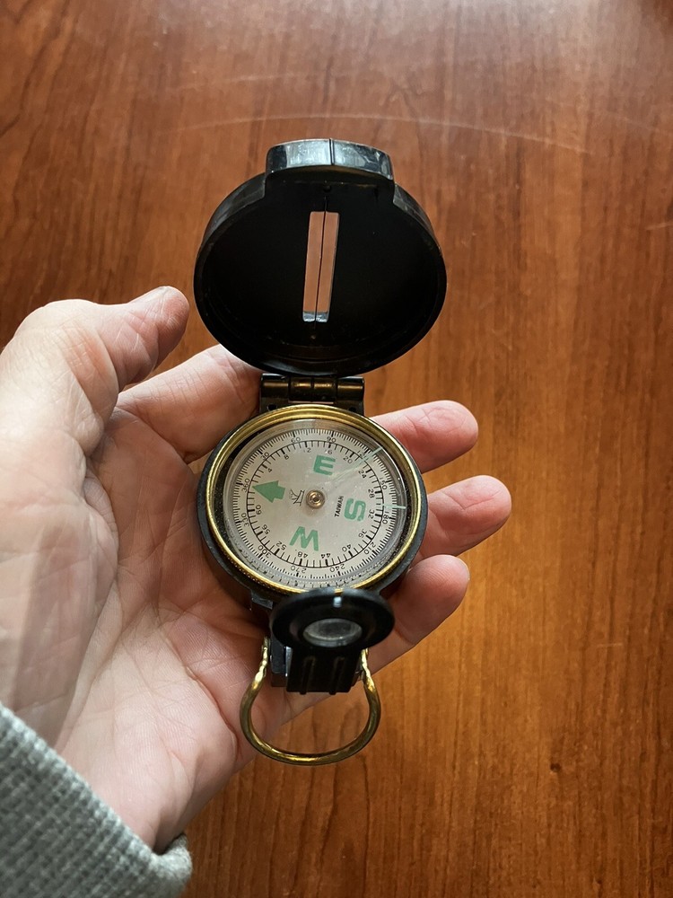 Engineer Lensatic Compass - Black - Great Shape.