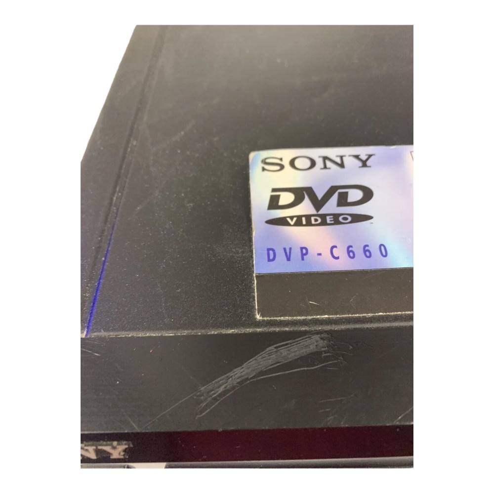Sony DVP-C660 DVD CD Carousel 5 Disc Changer Player No Remote Tested ~ WORKING