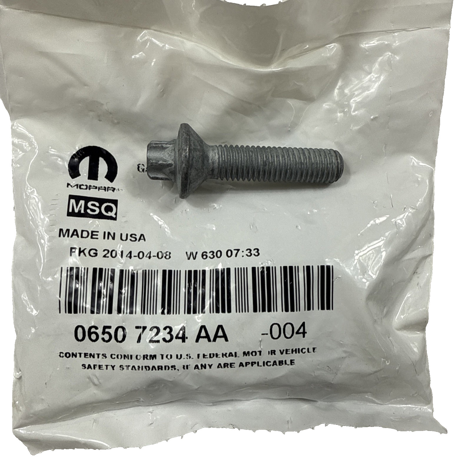 Genuine Dodge Charger 2006-2023 Mopar 6507234AA Front Brake Caliper Carrier Bolt