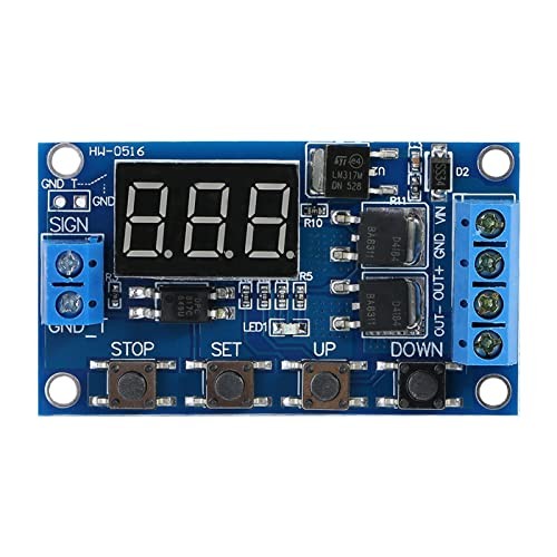 DC 5V-36V Timer Module Cycle Delay Timer Switch Turn On/Off Relay Module with