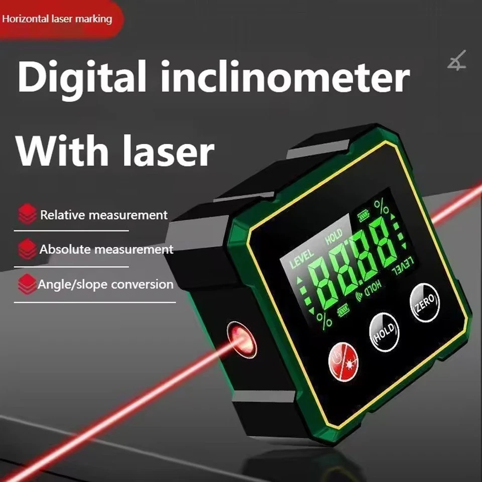 Digital Protractor 360° Magnetic Angle Finder Level Gauge Tool Inclinometer