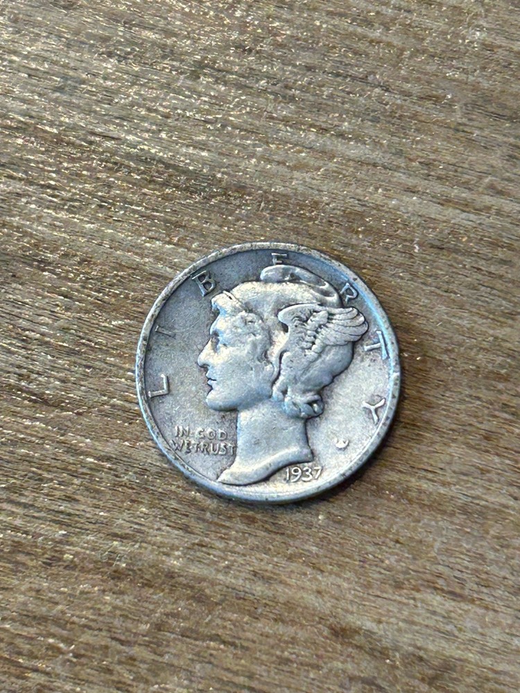 1937 Mercury Dime VF