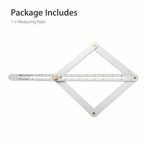 Protractor Square Corner Angle Finder Ceiling Artifact Tool Aluminum Alloy Ruler