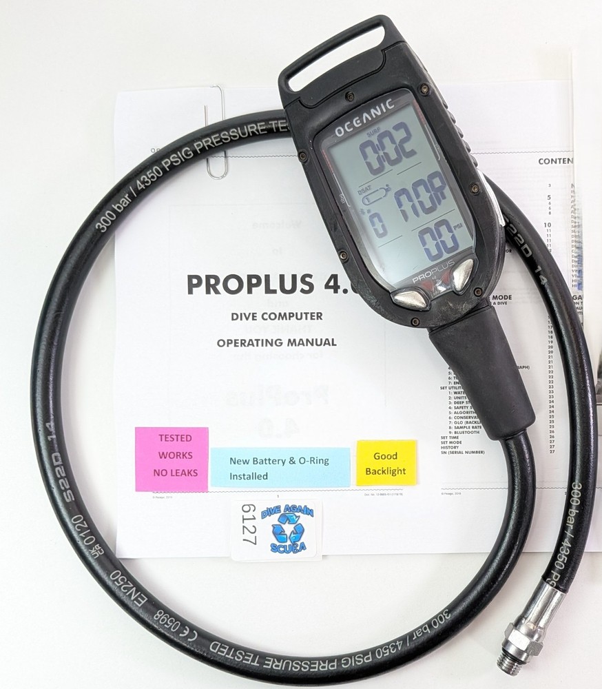 Oceanic Pro Plus 4.0, Bluetooth, Air Integrated, Nitrox Scuba Dive Computer 4