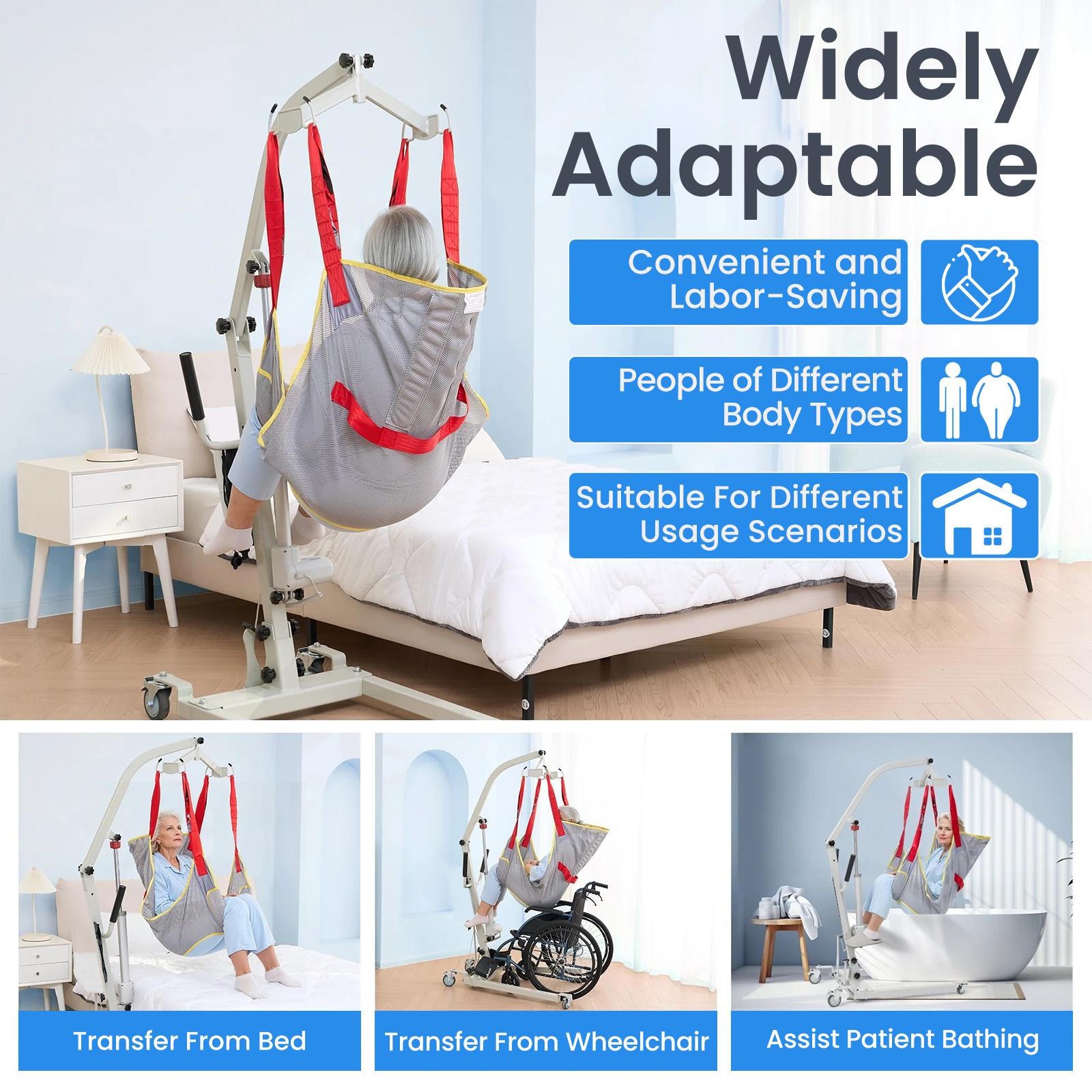 Upgrade Electric Patient Lift Electric Patient Transfer Lift For Home Use 510LBS